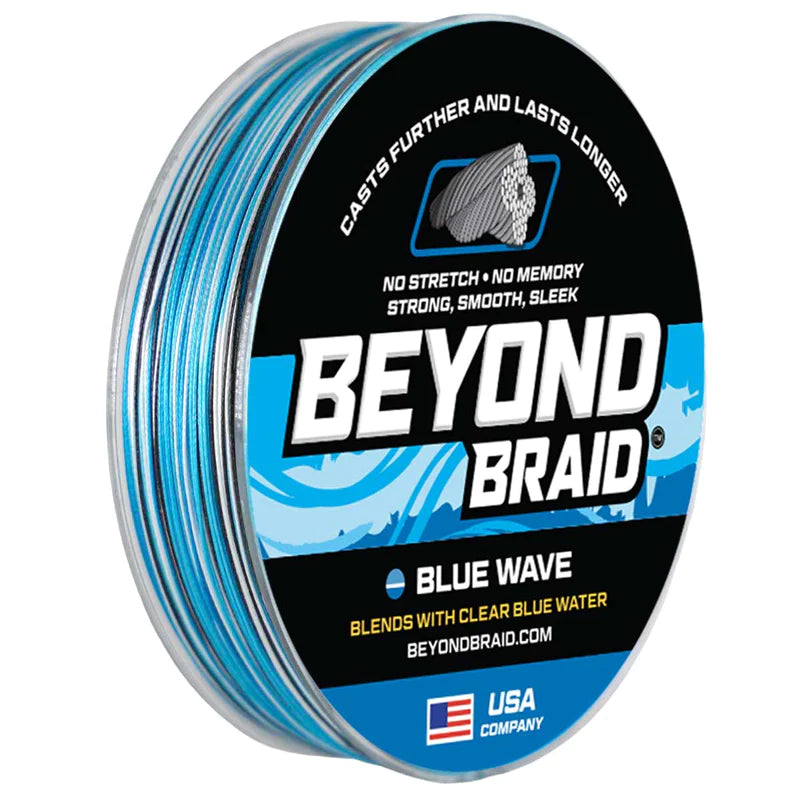 Beyond Braid 8X Series - Ultra Performance 8 Strand Braid - 300 Yards -  Bahama Blue 40lb