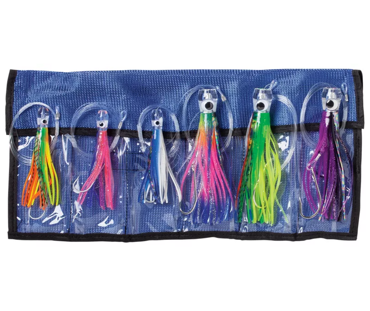 C&H Lures, Rigged & Ready Assortment, 6 Lures packed in 6 pocket Lure Bag,  Ready to Fish! 
