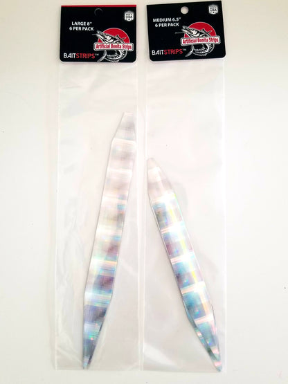 BAITSTRIPS - Artificial Mylar Bait Strips - 6.5 and 8